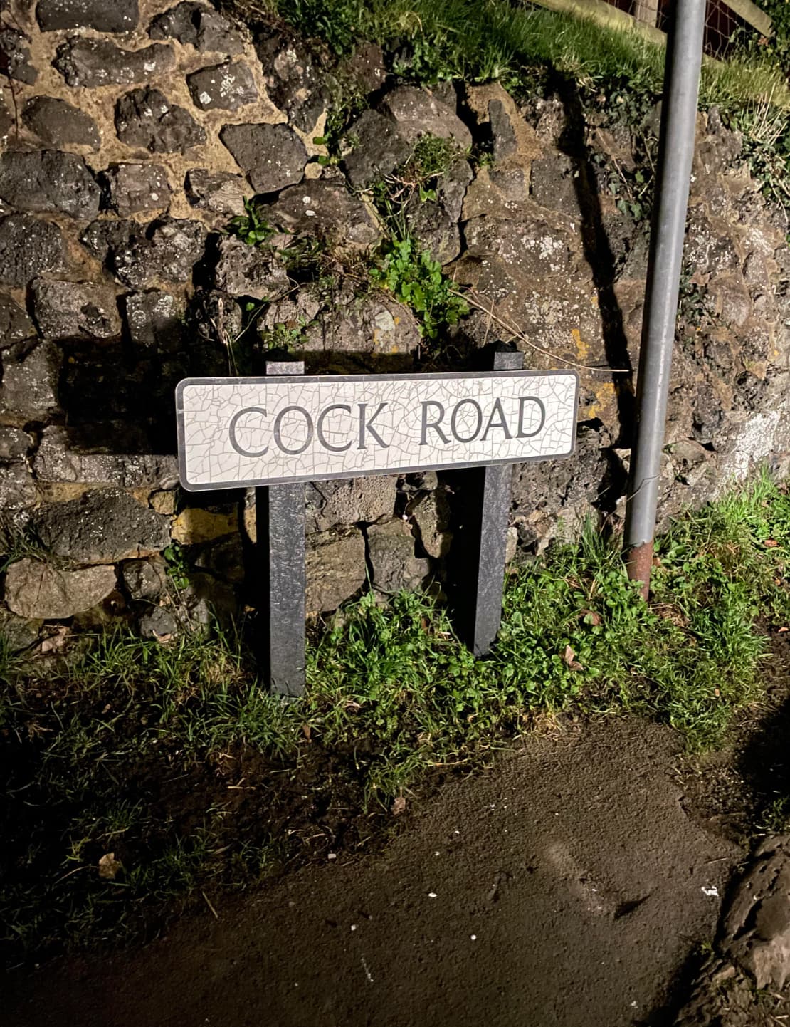 sign - Cock Road